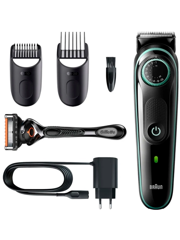Мужской триммер для бороды и усов Braun BT3341 с 2 насадками