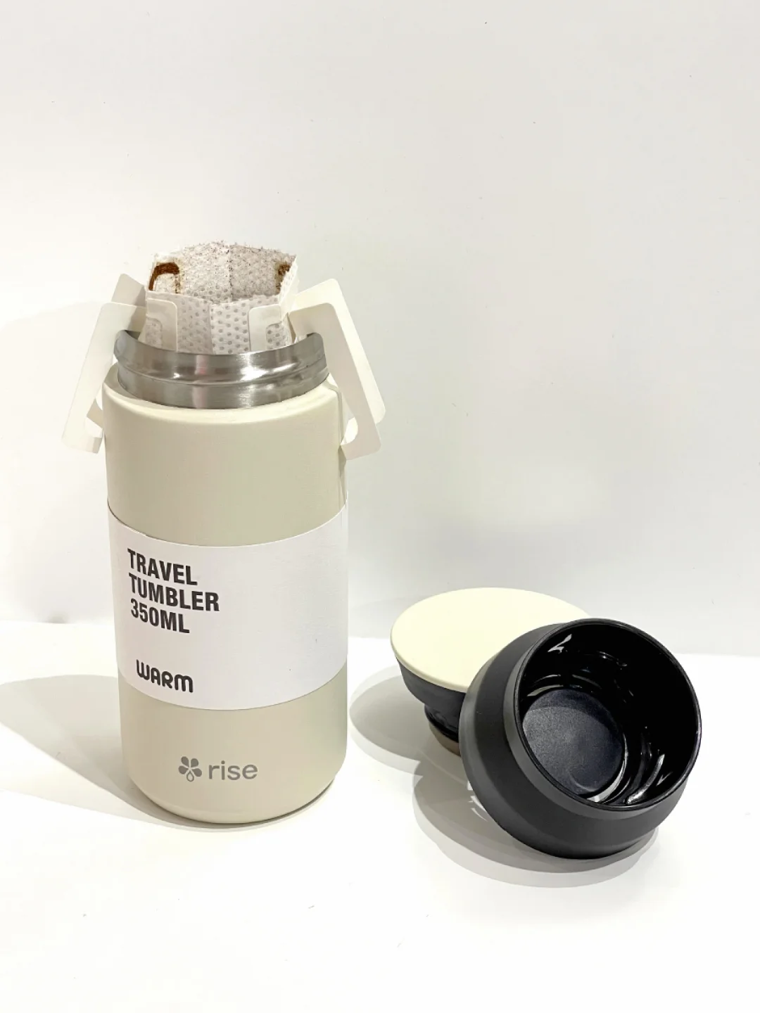 Бежевый термокружка Rise, объемом 350 мл. Travel, Tumbler