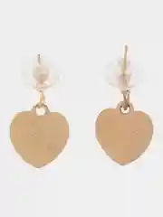 Серьги женские "Черное Сердце"