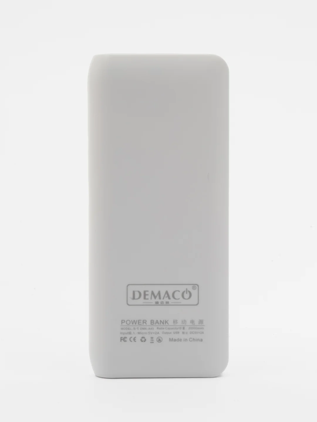 Белый power bank 20000mah Demaco A55 Повер банк для телефона