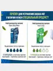 Спрей нейтрализатор запаха для ног Salton мужской 60 мл/ женский 40 мл