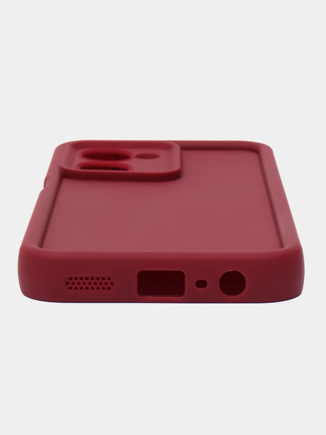 Бордовый чехол для Realme C33 4G, Реалми С33 4 джи противоударный, с высокими бортиками