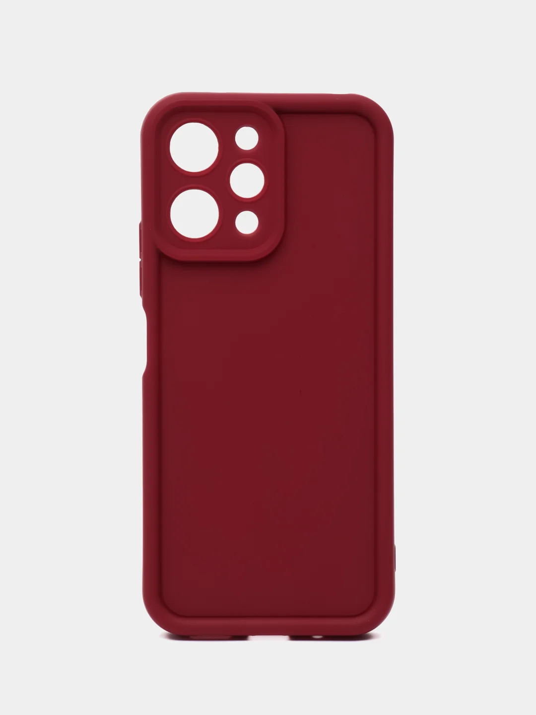 Бордовый чехол для Xiaomi Redmi 12 4G, Сяоми Редми 12 4G, противоударный, с бортиками