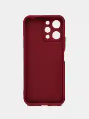 Бордовый чехол для Xiaomi Redmi 12 4G, Сяоми Редми 12 4G, противоударный, с бортиками