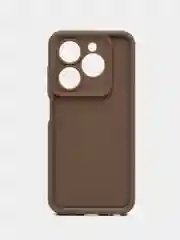 Коричневый чехол Tecno Spark 20C, Spark 20, Spark Go 2024, Hot 40i (Спарк 20), противоударный