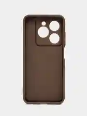 Коричневый чехол Tecno Spark 20C, Spark 20, Spark Go 2024, Hot 40i (Спарк 20), противоударный