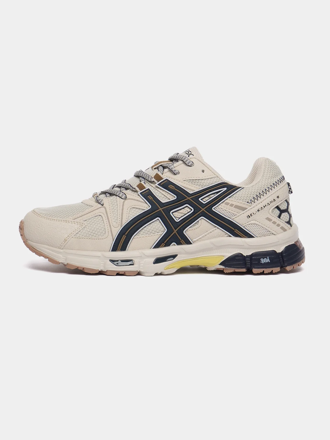 Молочный кроссовки мужские с логотипом Asics gel kahana 8