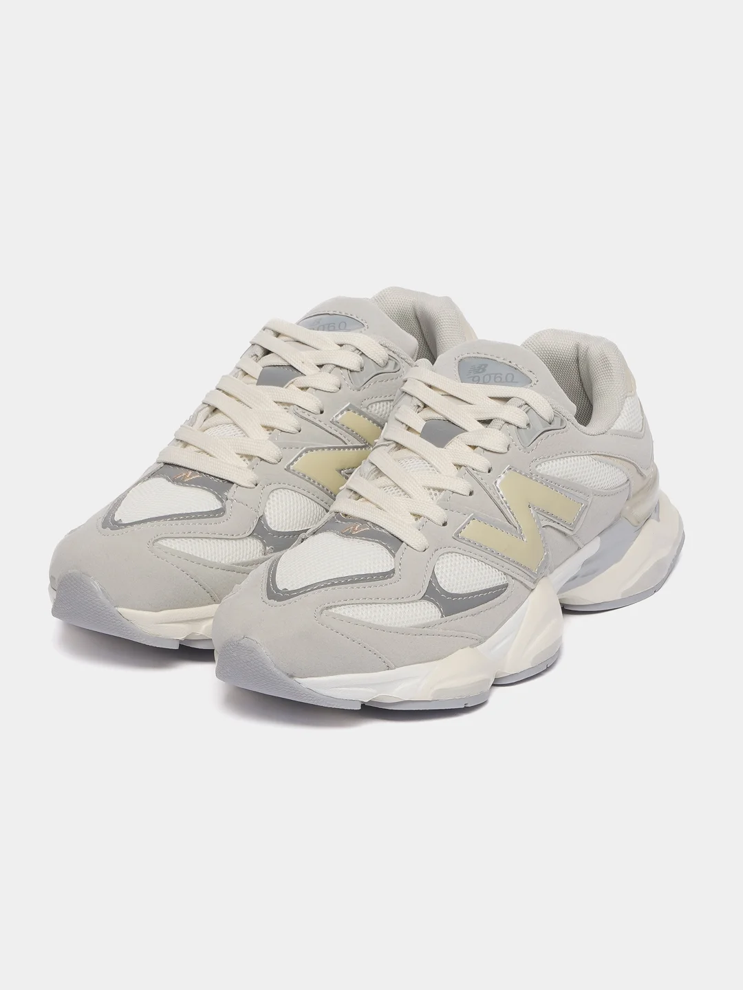 Серый меланж мужские кроссовки с логотипом New Balance 9060