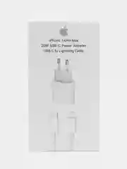 Зарядное устройство для iPhone, 20/25w, быстрая зарядка с кабелем Type-C - Lightning, блок