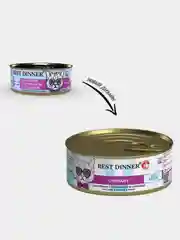 Влажный корм для кошек Best Dinner Urinary Цыпленок с телятиной и клюквой, 100 г, 12 штук