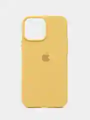 Желтый чехол Silicone Case для iPhone 13Pro/ 13Pro Max, с закрытым низом