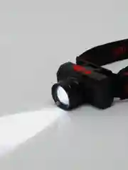 Фонарь налобный аккумуляторный светодиодный с зумом 3 режимав освещения с USB кабелем
