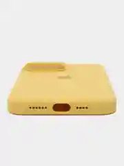 Желтый чехол Silicone Case для iPhone 13Pro/ 13Pro Max, с закрытым низом