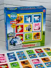 Настольная игра Домино Пазл 18 робокар робот