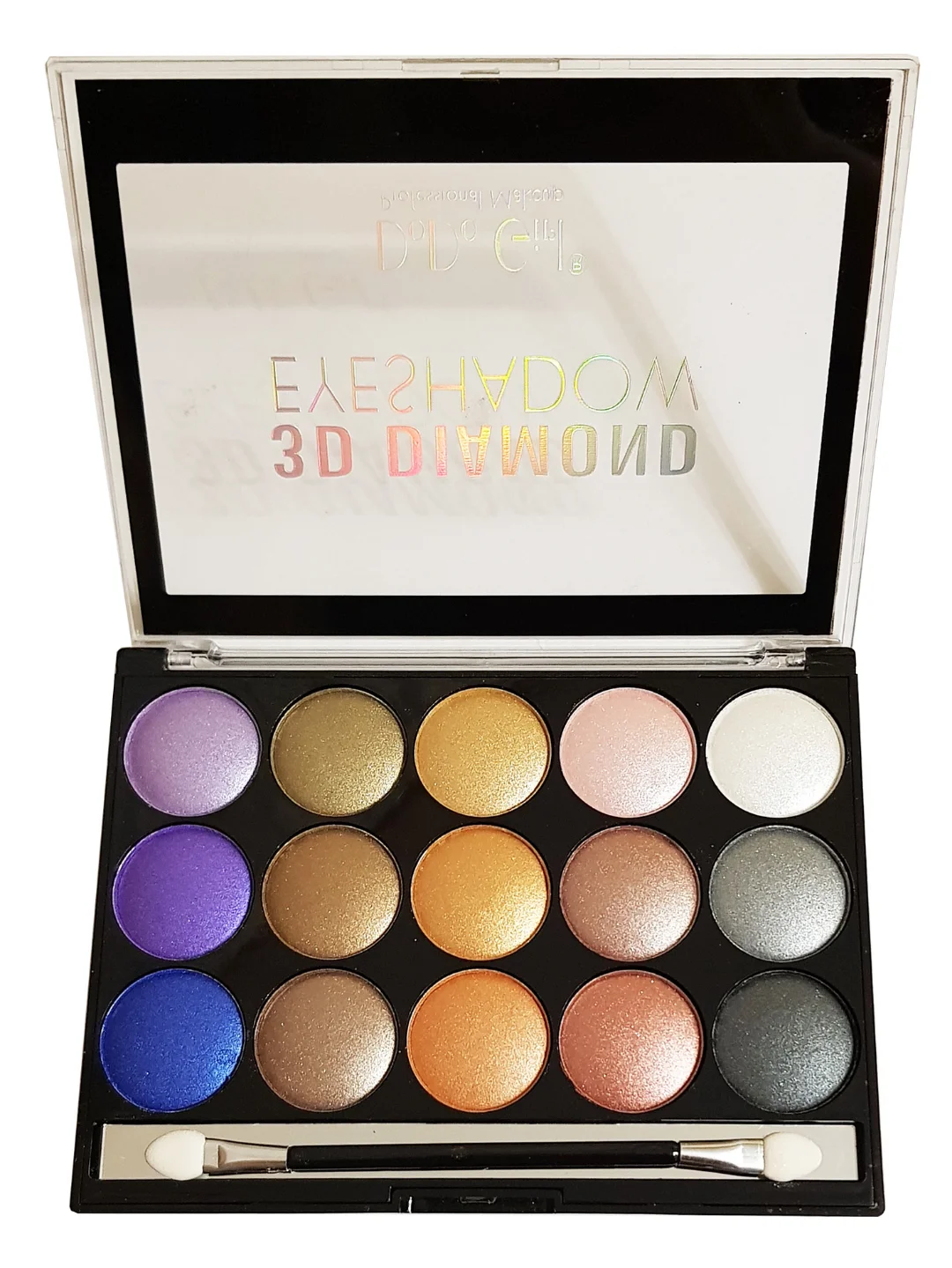 Палетка теней для глаз DoDo Girl 3D Diamond Eyeshadow, 15 оттенков