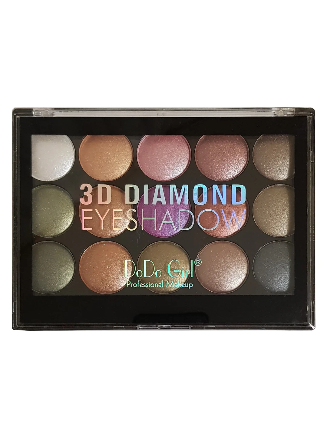 Палетка теней для глаз DoDo Girl 3D Diamond Eyeshadow, 15 оттенков