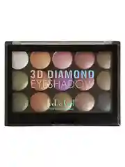 Палетка теней для глаз DoDo Girl 3D Diamond Eyeshadow, 15 оттенков