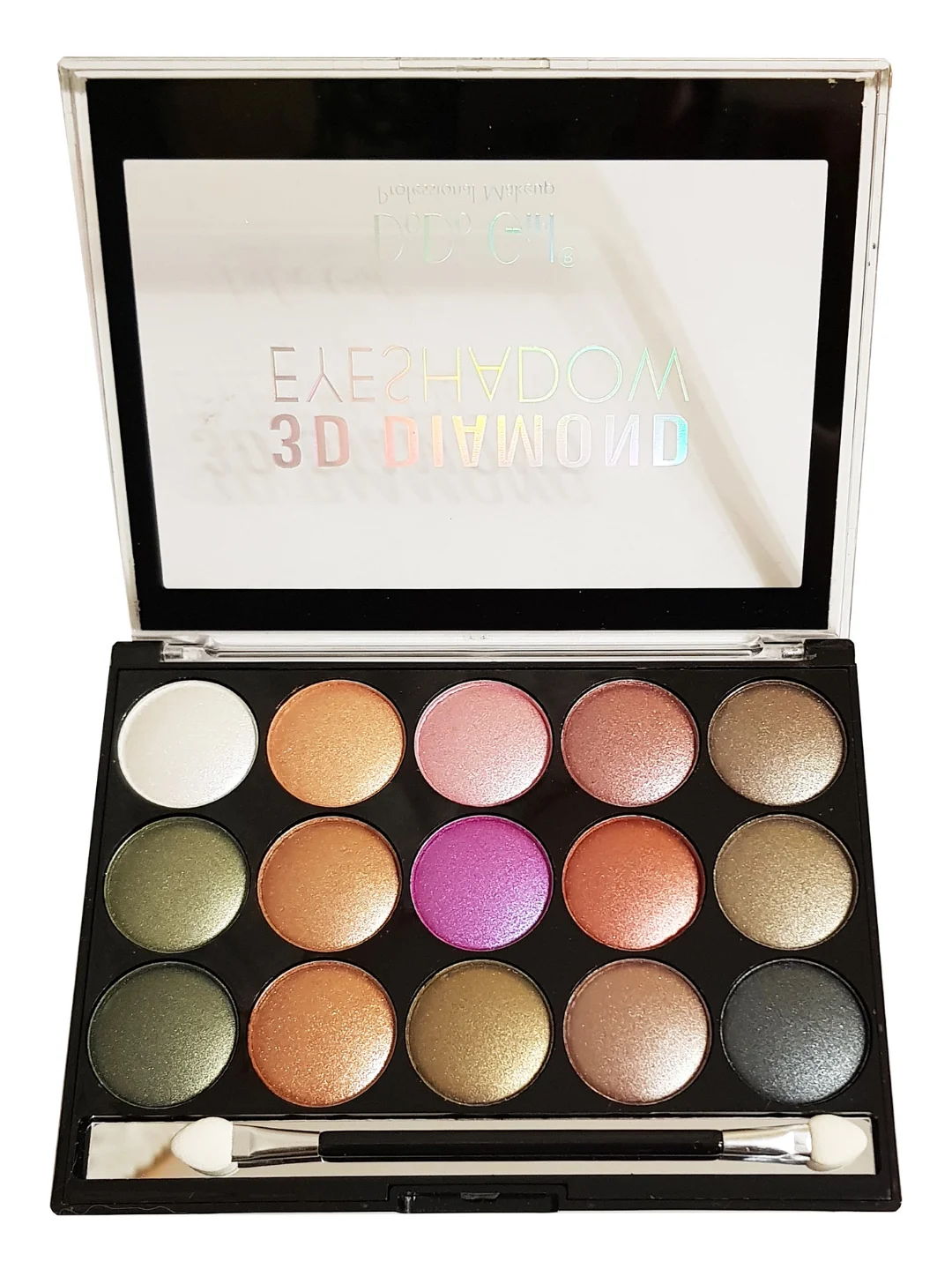 Палетка теней для глаз DoDo Girl 3D Diamond Eyeshadow, 15 оттенков