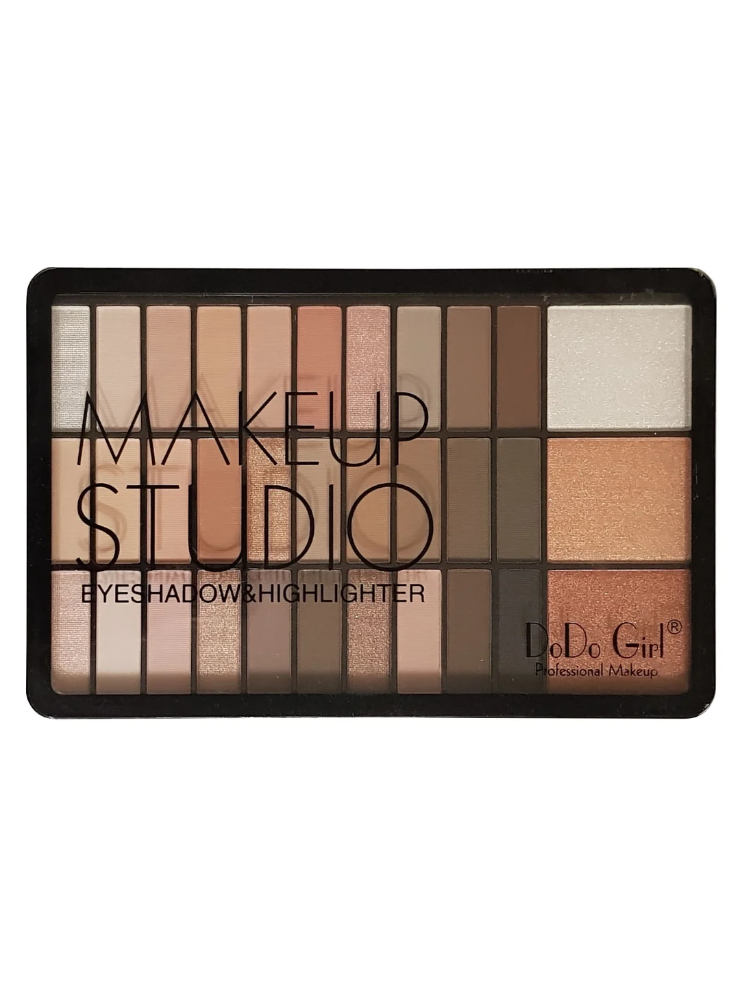 Палетка теней для век и хайлайтеров DoDo Girl Makeup Studio, 33 оттенка