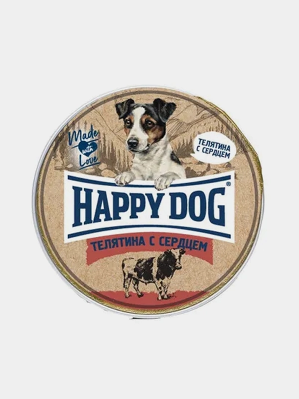Паштет для собак Наррy Dog Natur Line "Телятина с сердцем", 10 штук по 125 г