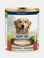 Консервированный корм для щенков и юниоров Наррy Dog "Телятина с индейкой", 6 штук по 410г