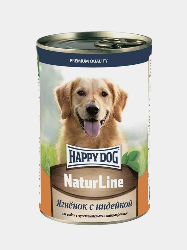 Консервированный корм для собак Наррy Dog "Ягненок с индейкой", 12 штук по 410 г