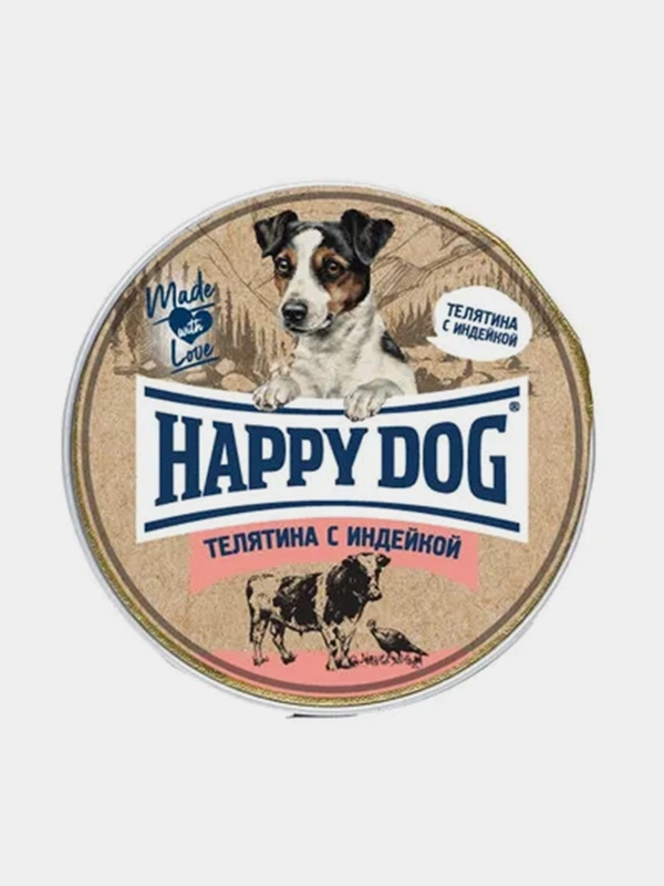 Паштет для собак мелких пород Наррy Dog Natur Line "Телятина с индейкой", 10 штук по 125 г