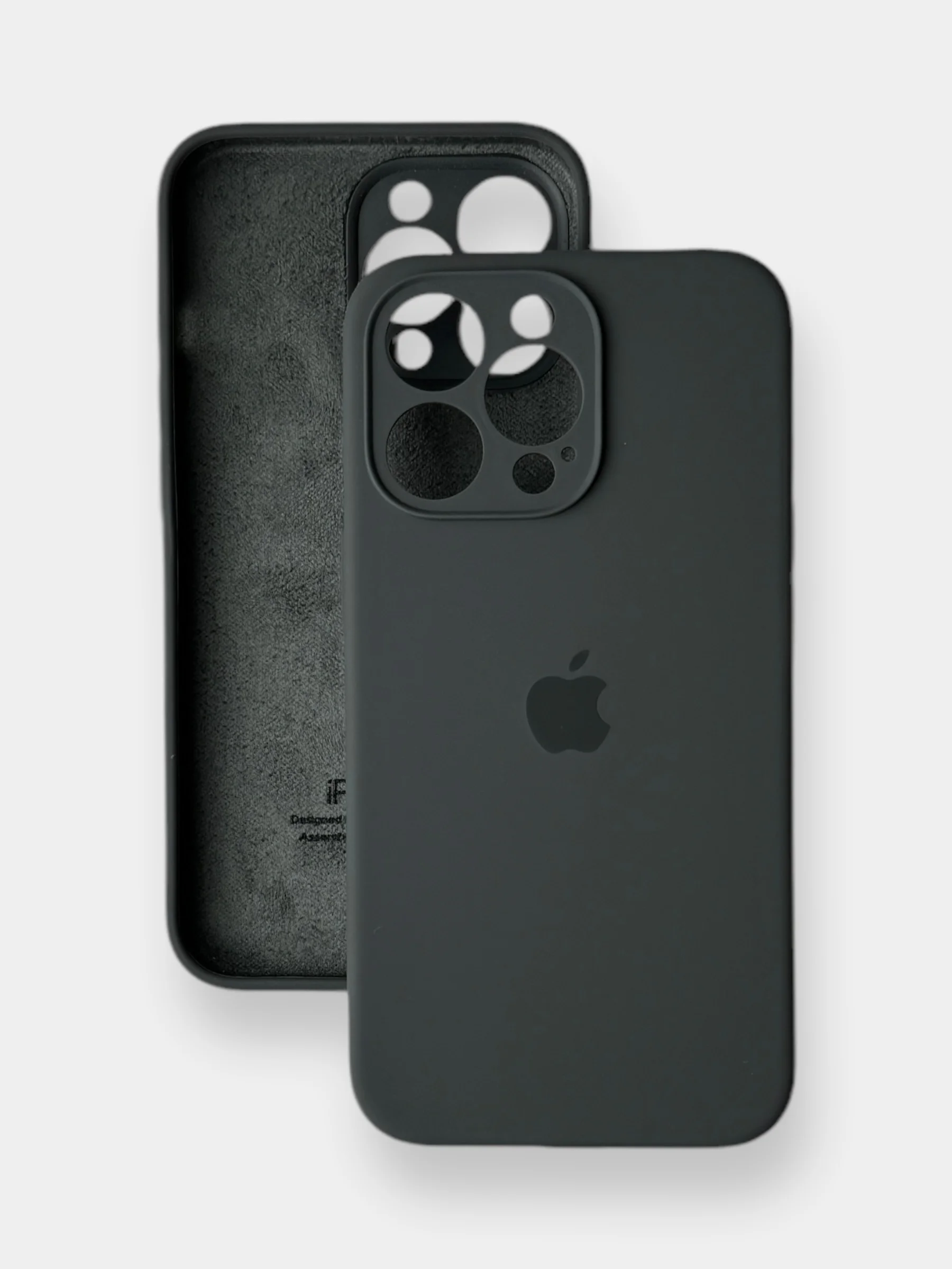 Серый чехол iPhone, Айфон 11, 13, 14, 15, Pro Max, про макс силиконовый, Silicone Case