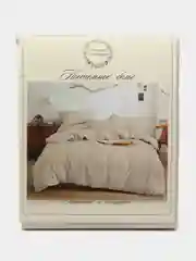 Молочный комплект постельного белья "luxury", ЕВРО размер