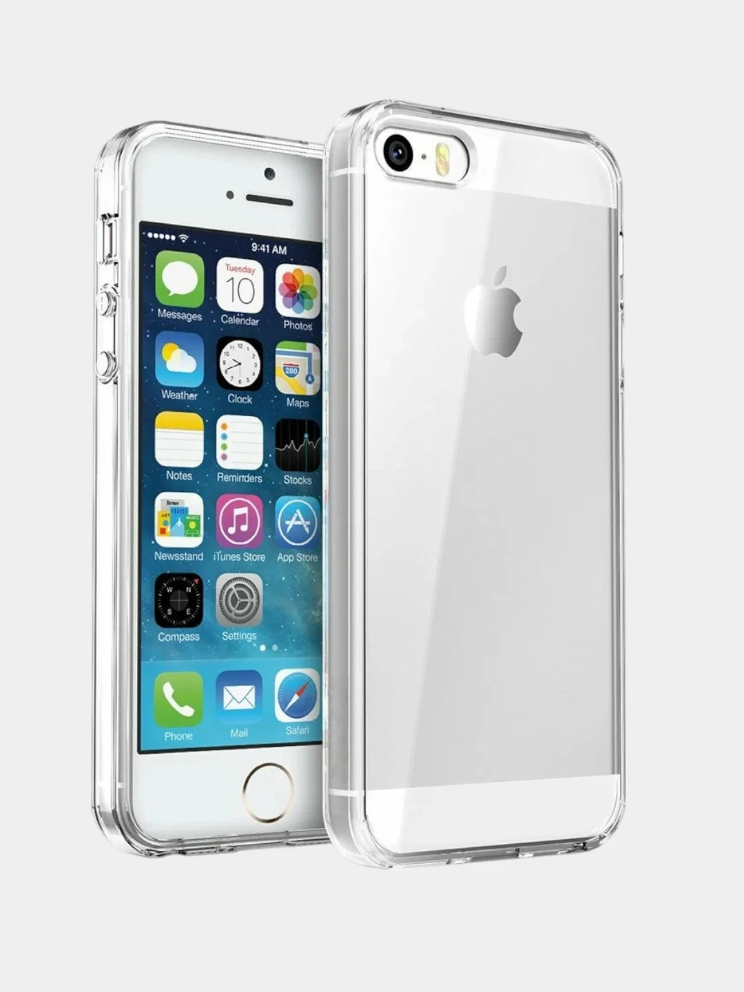 Прозрачный силиконовый чехол для iphone