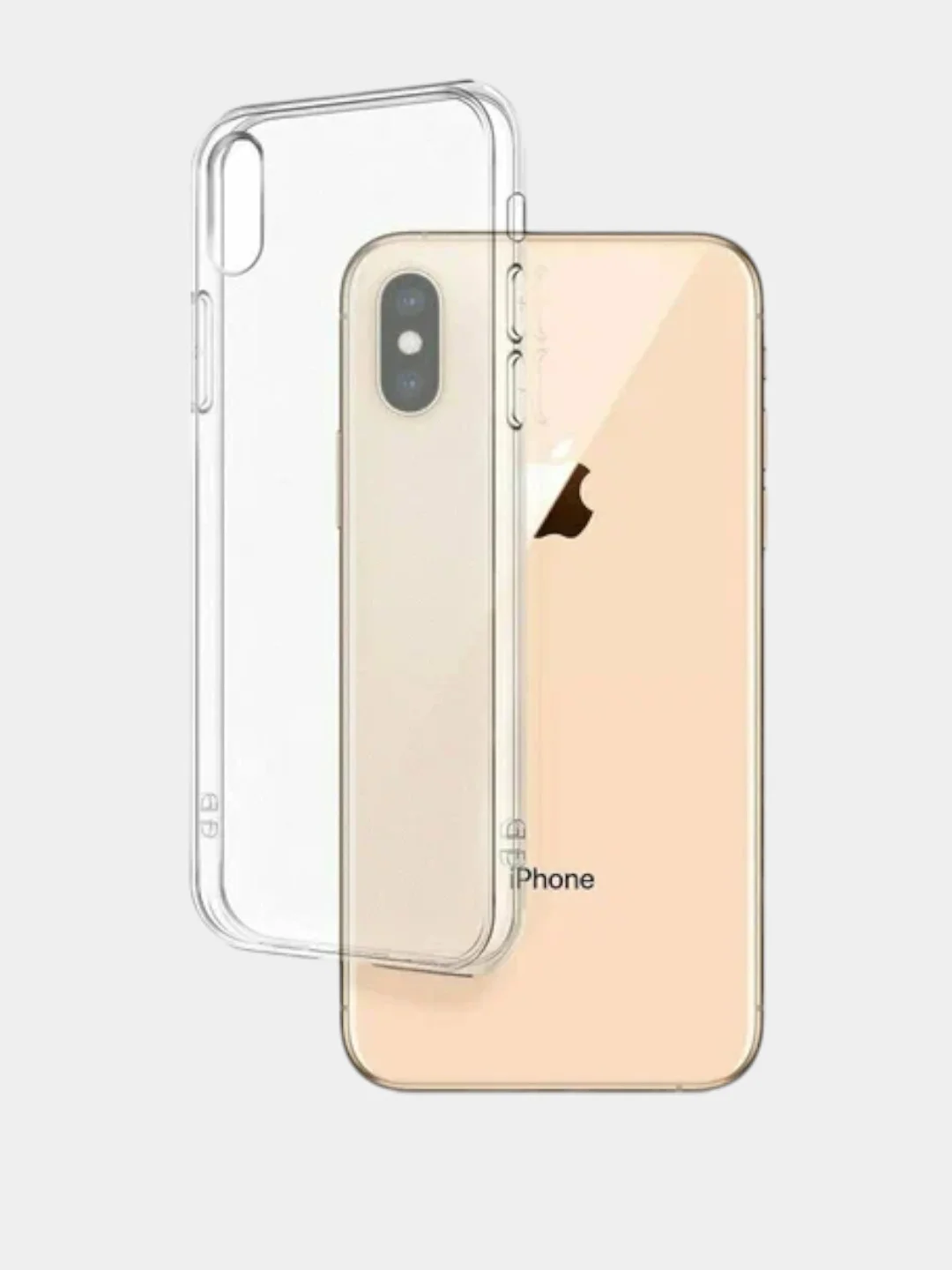 Прозрачный силиконовый чехол для iphone