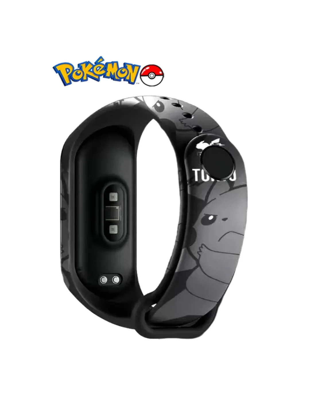 Хром силиконовый ремешок с принтом для Xiaomi Mi Band 7 / 3 / 4 / 5 / 6