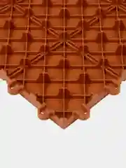 Модульное покрытие, 30х30 см, пластик, терракотовое (11 штук)
