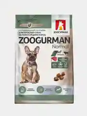 Сухой корм Зоогурман, Normal, говядина, для малых и средних пород, 1,2 кг