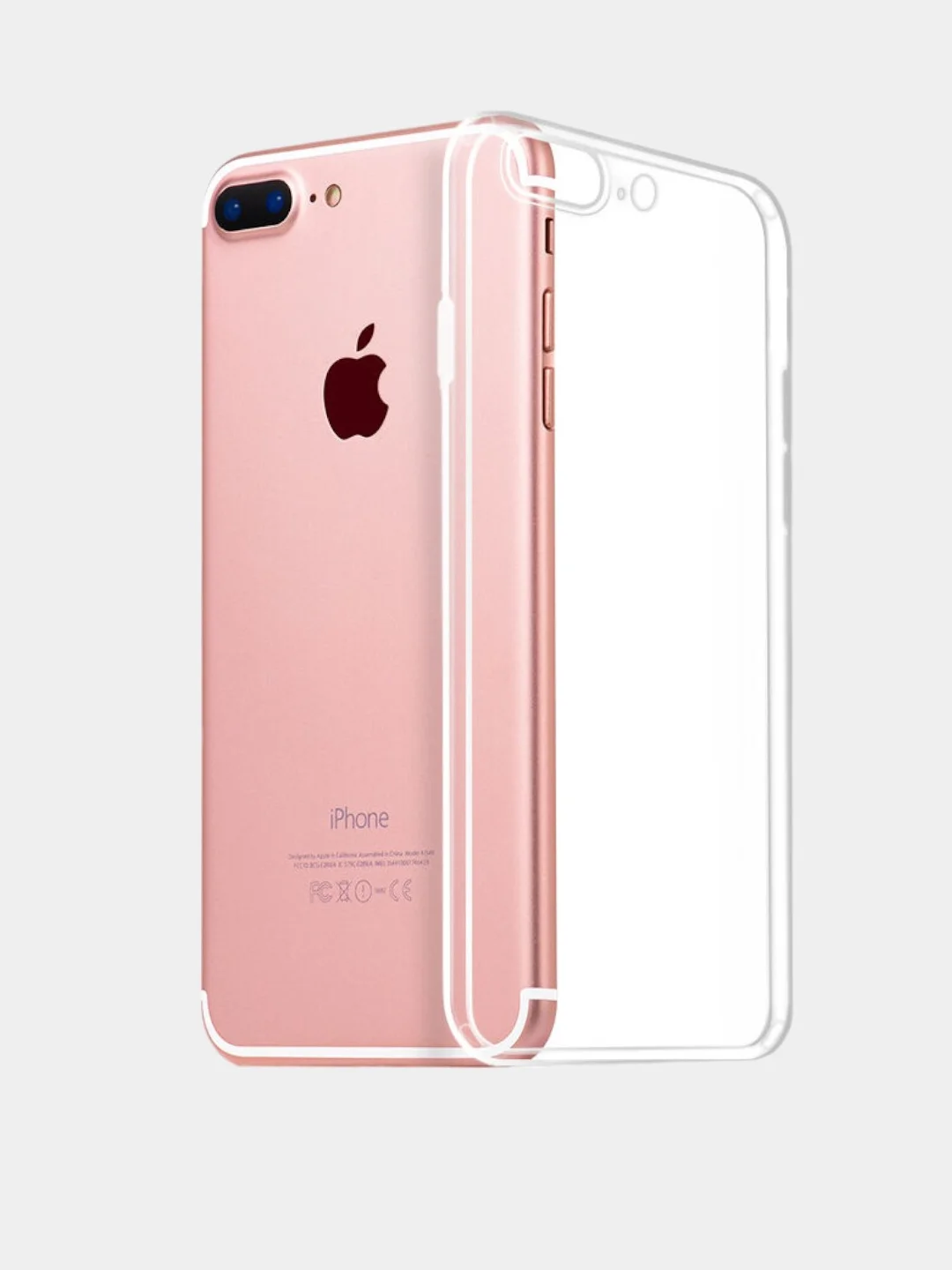 Прозрачный силиконовый чехол для iphone