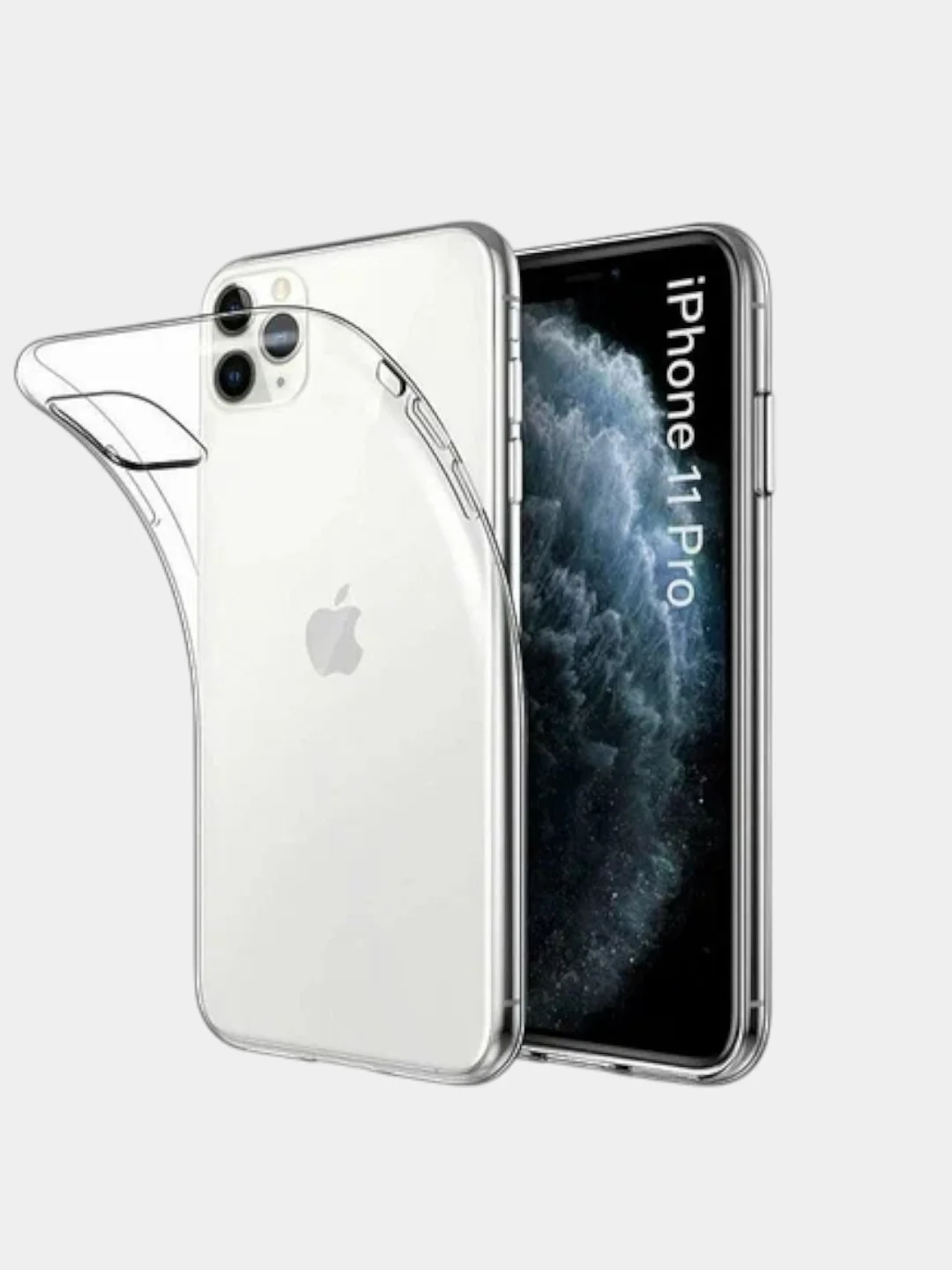 Прозрачный силиконовый чехол для iphone