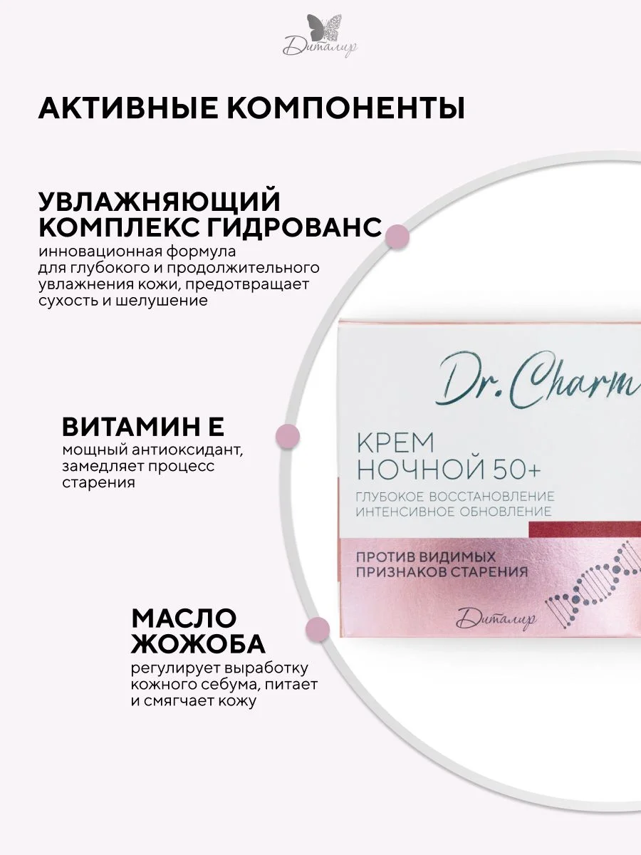 Крем для лица ночной 50+ Dr. Charm