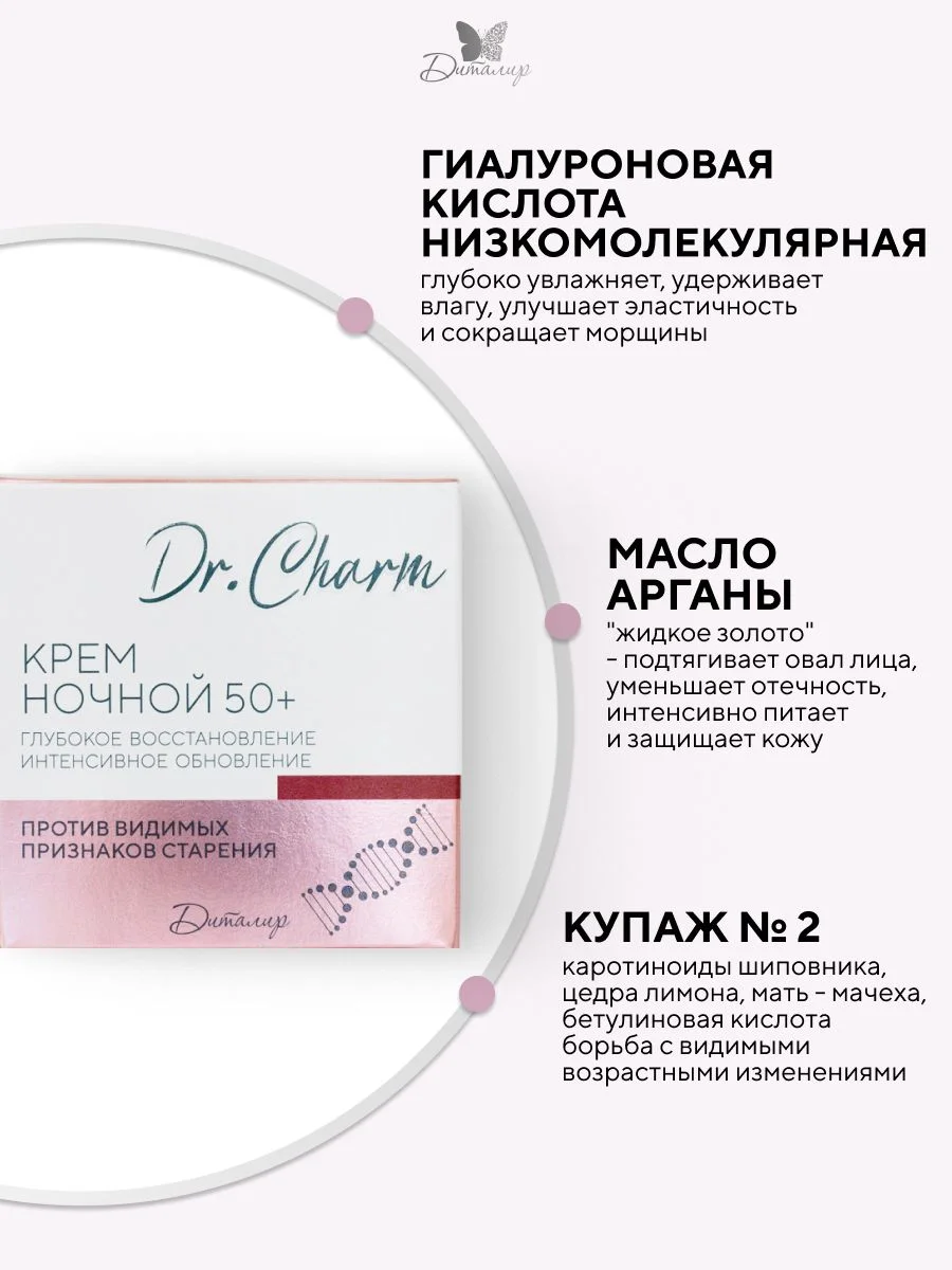 Крем для лица ночной 50+ Dr. Charm