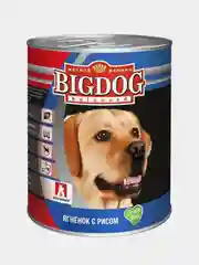 Влажный корм для собак "BIG DOG", Ягненок с рисом, 850 г