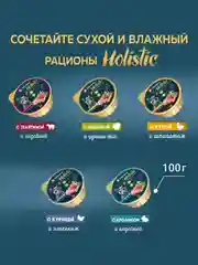 Сухой корм для взрослых кошек Зоогурман Holistic, Кролик с брокколи и цукини, 1,5 кг
