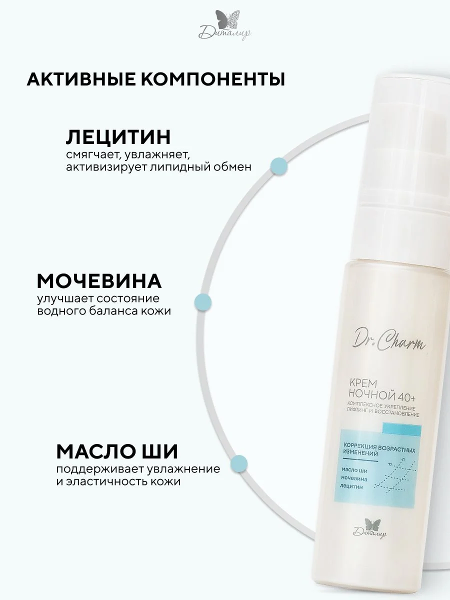 Крем для лица ночной 40+ Dr. Charm