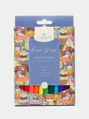 Фломастеры LOREX ERGO-GRIP COCKTAIL KITTENS классические 12 цветов