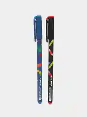 Комплект из 2 ручек масляных LOREX KIDS LETS SKATE  синий 0,5 мм