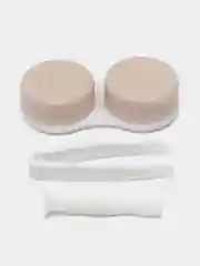 Бежевый контейнер для линз
