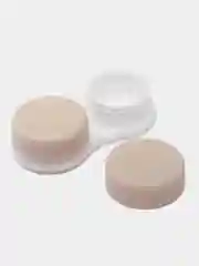 Бежевый контейнер для линз