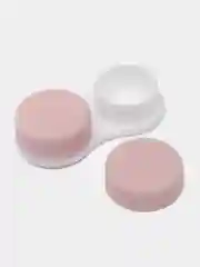 Розовый контейнер для линз