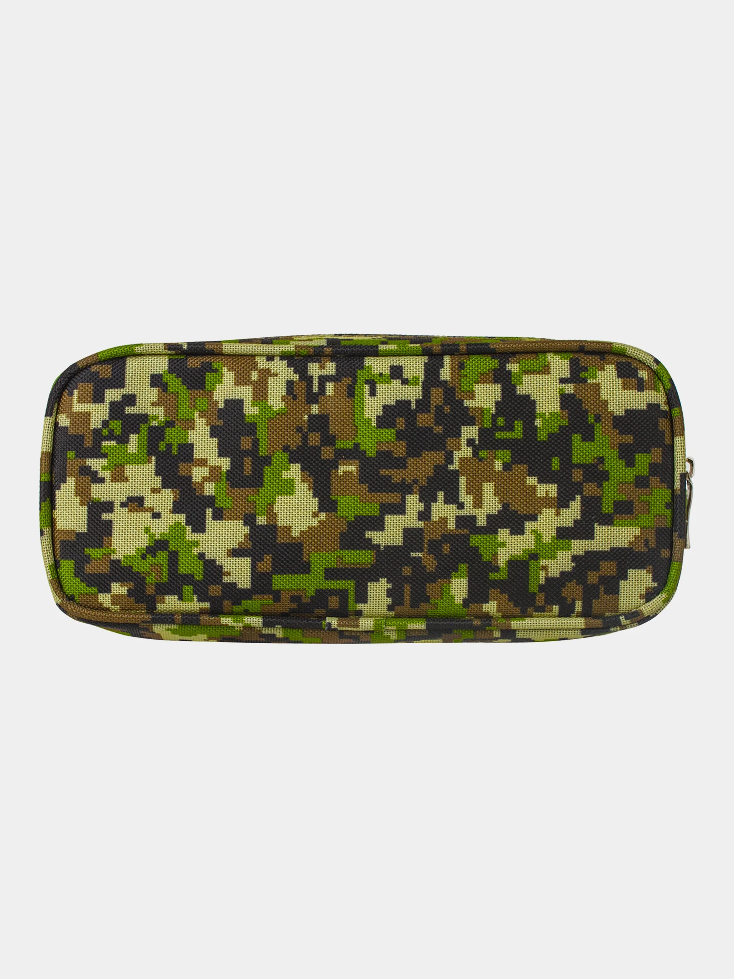 Пенал школьный Brauberg, 1 отделение, органайзер, мягкий, Military, зеленый, 21х5х9 см