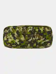 Пенал школьный Brauberg, 1 отделение, органайзер, мягкий, Military, зеленый, 21х5х9 см