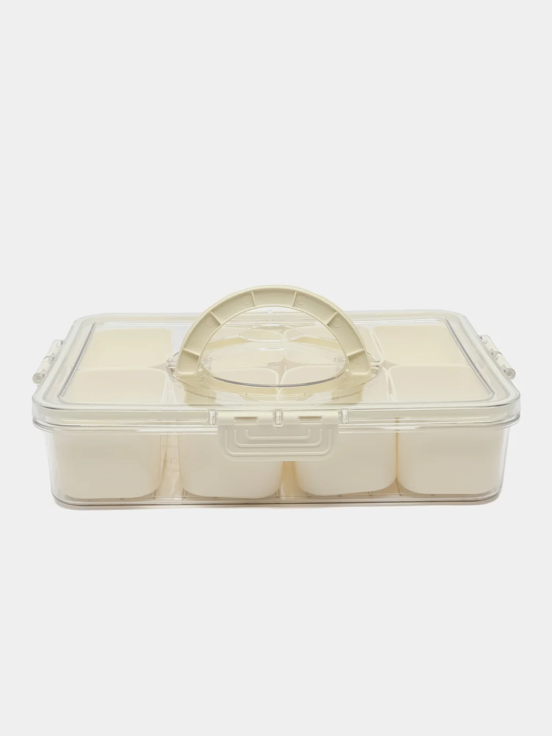Белый контейнер для хранения еды, продуктов, специй