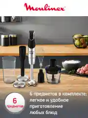 Погружной блендер 4 в 1 Moulinex InfinyForce Pro DD95HD10
